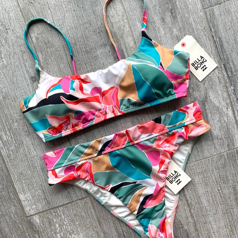 π₯π₯BILLABONG - WILD SUN CROP MAUI BIKINI SETπ₯π₯ - Picture 1 of 8
